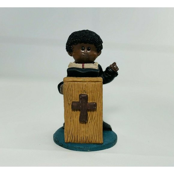 Shelby Ltd African American Little Blessings Preacher Child Figurine - Picture 7 of 12